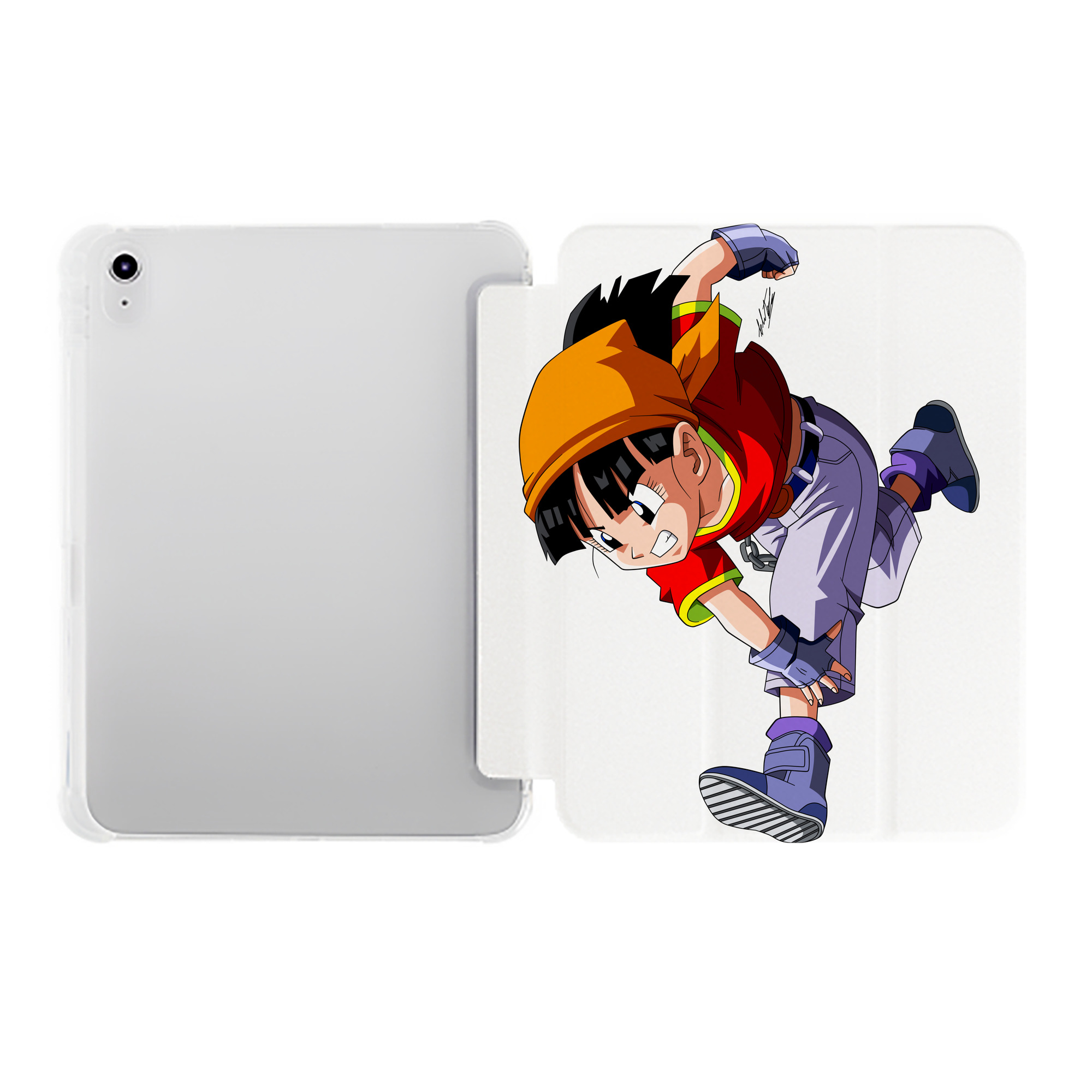 （画像用） ドラゴンボール パン DRAGON BALL Pan IPad ケース ペン収納付き 三つ折りスタンド PUレザー×シリコン 対応機種9.5/10.5/10.9インチ